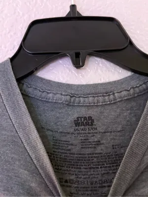 Disney Store Star Wars Marathon Graphic T Shirt Women’s Small Gray Double Sided thumbnail 9