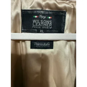 Wilsons Leather Black Genuine Leather Insulated‎ Trench Coat Women's Sz XL thumbnail 4
