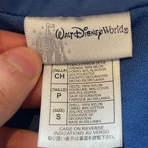 Unisex 90s vintage Walt Disney magical Mickey Mouse blue windbreaker small thumbnail 2