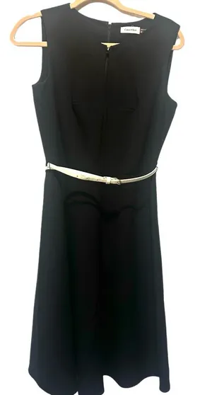 Calvin Klein black sleeveless dress size 6‎ thumbnail 1