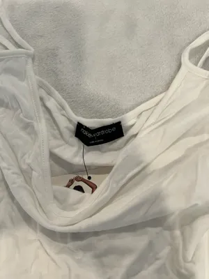 White Spaghetti Strap Bodysuit by thumbnail 2