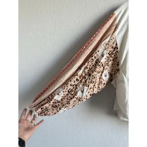 Easel Women’s Large Boutique Cream Patchwork‎ Flare Balloon Long Sleeve Top Boho thumbnail 5