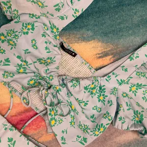 Zara Floral Two-Piece Set with Green and Yellow Accents thumbnail 2