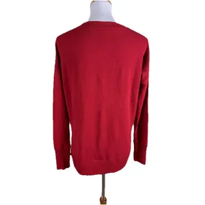 Athleta Red Luxe Lounge Sweatshirt‎ Athleisure Minimalist Basic XS thumbnail 3