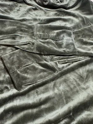 OFFLINE BY AERIE After Party Cowl Neck Velour Hoodie XXL 28” p2p Green $65 EUC thumbnail 5