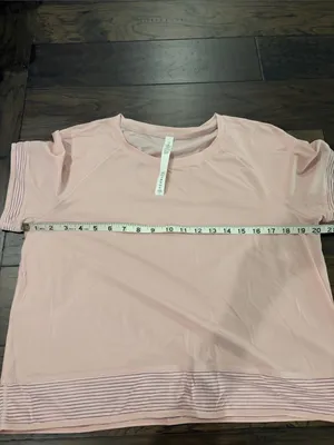 New With Tags Lululemon Stripe in Stride Short Sleeve Sz 10 thumbnail 7