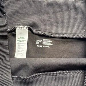NEW Aerie Black High Cut Cheeky Ribbed Bikini Bottom thumbnail 6