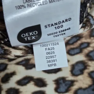 INC International Concepts Leopard Print Satin Pajama Set Brown Large NEW thumbnail 8
