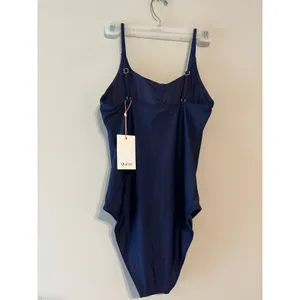 Quince Italian Cami One Piece Swimsuit in Deep Navy Blue Size S NWT! thumbnail 5