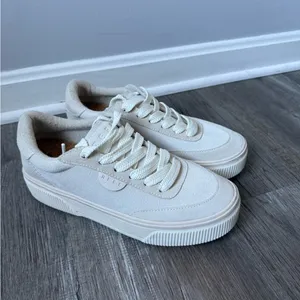 Reef Lay Day Lift Leather Boho Platform Casual Sneakers Beige Cream New Size 8.5 thumbnail 11