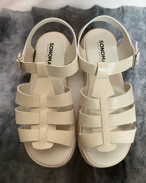 Sonoma Cream Fisherman Sandals with Adjustable Ankle Strap thumbnail 1