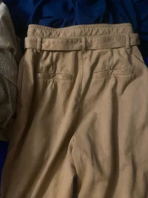 Mustard Yellow suede pants, by free people size 4 - Gathered Detail thumbnail 4
