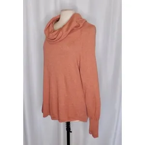 JOIE‎ Wesley Cowl Neck Slouchy Sweater Heather Pale Clay Pullover Knit Medium thumbnail 4