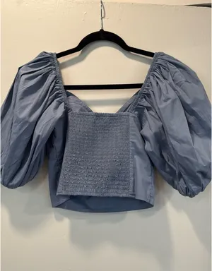 Abercrombie and Fitch Poplin O-Ring Top thumbnail 5