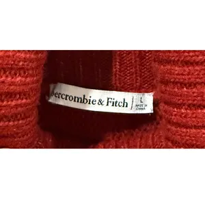 ABERCROMBIE AND FITCH Oversized Cowl Neck Knit Red Sweater thumbnail 2