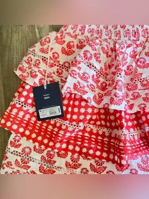Roller Rabbit x Target Women's Floral Smocked Peplum Tank Top and skirt thumbnail 4