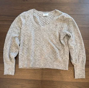 Old Navy Women's Pointelle Sweater Sedimentary Color Medium - C27-110 thumbnail 1