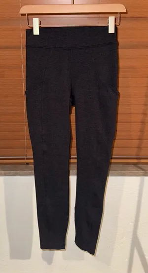Lululemon Dark Grey Mid Rise Pocket Leggings thumbnail 1
