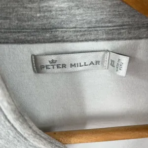 Peter Millar women’s gray jersey knit sleeveless open front vest size XL thumbnail 2