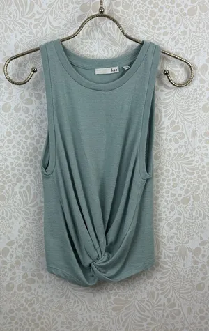 Wilfred Free by Aritzia Blue Sleeveless Twist Front Tank Top - Size - Small thumbnail 1