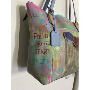 kate spade w handbag customized by me w graffi mul thumbnail 3