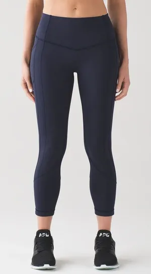 Lululemon All The Right Places Crop II 23" Leggings 4 Midnight Navy Luxtreme thumbnail 1