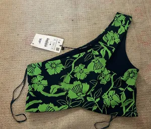 NWT Zara one shoulder crop top thumbnail 1