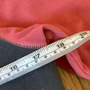 The North Face red quarter zip fleece pullover M thumbnail 4