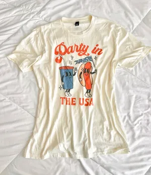 Etsy Cute Party In the USA tee thumbnail 1