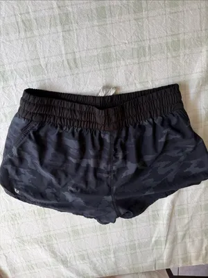 Vuori Women’s Black Camo Athletic Shorts thumbnail 4