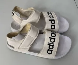 Adidas‎ White Adilette Sandals Size 8 thumbnail 1
