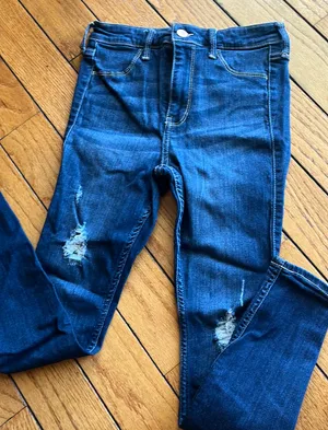 Hollister High Rise Jean Legging Dark Wash thumbnail 1