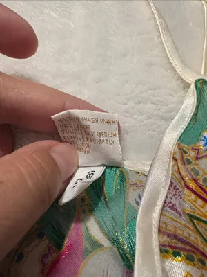 Victoria's Secret size medium Multicolor Floral Chemise lingerie one piece gold thumbnail 3