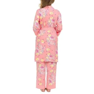 NWT Flora Nikrooz 3-Piece Sleep Set – Pink Floral (Medium)B28 thumbnail 4