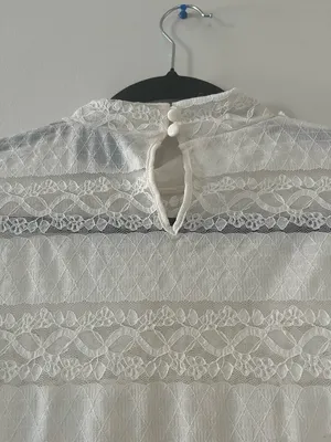 Ivory Lace Long Sleeve Bodysuit XL Bridal Shower Rehearsal Dinner Romantic thumbnail 7