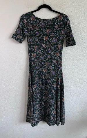 Lauren Ralph‎ Lauren Women's Floral Paisley Stretch Cotton Midi Dress Jersey thumbnail 1