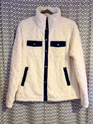Marmot | Janna Fuzzy Button Down Jacket, Large thumbnail 1