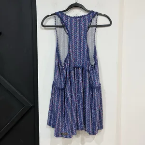 Matilda Jane Blue Floral Beyond The Horizon Racerback Tunic Tank Top Medium thumbnail 4