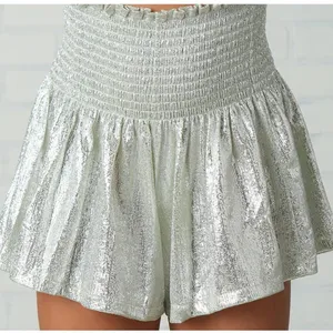 Queen Of Sparkles The Pants Store Swing Shorts Metalic thumbnail 1