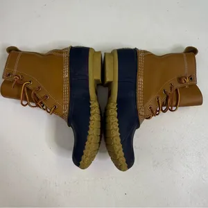 L.L. Bean Bean Boots 6” Brown & Navy Duck Boots Size 6M | Style ID 213883 thumbnail 8