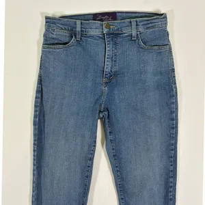NYDJ Not Your Daughters Jeans Blue Straight Leg High Rise Denim USA Size 8 thumbnail 3