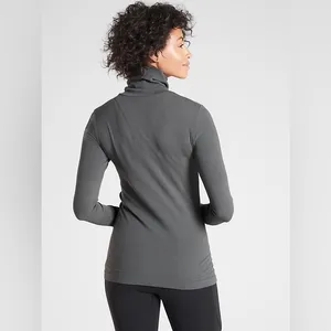 Athleta FLURRY BASE LAYER TURTLENECK Charcoal Grey Small thumbnail 2