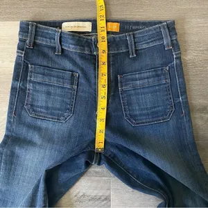 Anthropologie Pilcro Flare Jeans 28 Waist Dark Wash Flattering Bohemian thumbnail 9