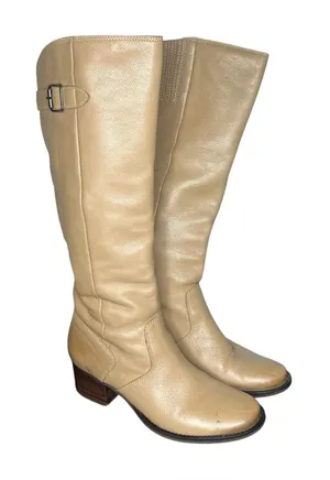 Matisse Tan Leather Tundra Knee High Riding Boots Size 8 Equestrian Classic thumbnail 1