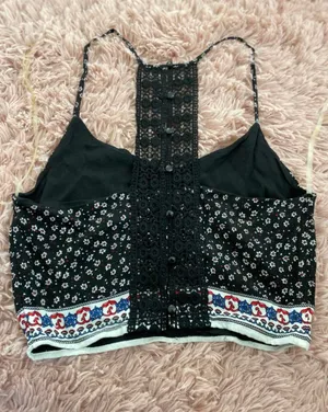 Black Crop Top thumbnail 2