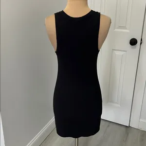 Aritzia Wilfred Free Seymour Ribbed Tank Dress Black thumbnail 2