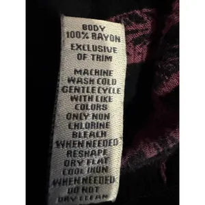 Whimsical‎ American Rag Midi Dress S Black Pink Floral Smocked Waist High-Low thumbnail 12