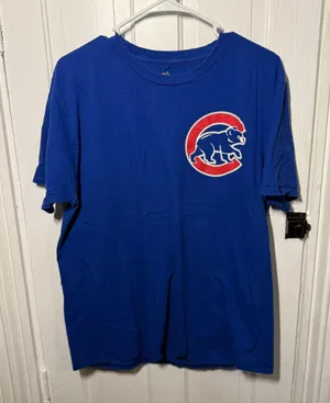 Chicago Cubs Baseball Player #17 Bryant Majestic T-Shirt thumbnail 1
