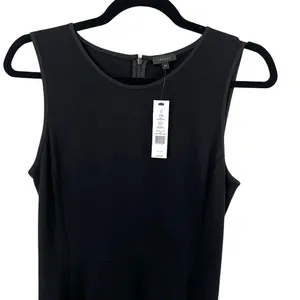 Theory Nikay Black Fit & Flare Mini Dress Size 10 NWT LBD thumbnail 4