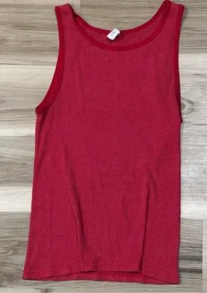 Urban Outfitters BDG Red Ribbed Tank Top Women's XL thumbnail 1